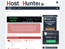 Tablet Screenshot of host-hunters.com